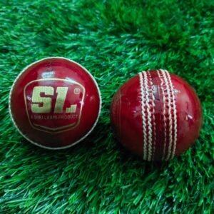 sl test red 4 piece leather cricket ball (30 overs)