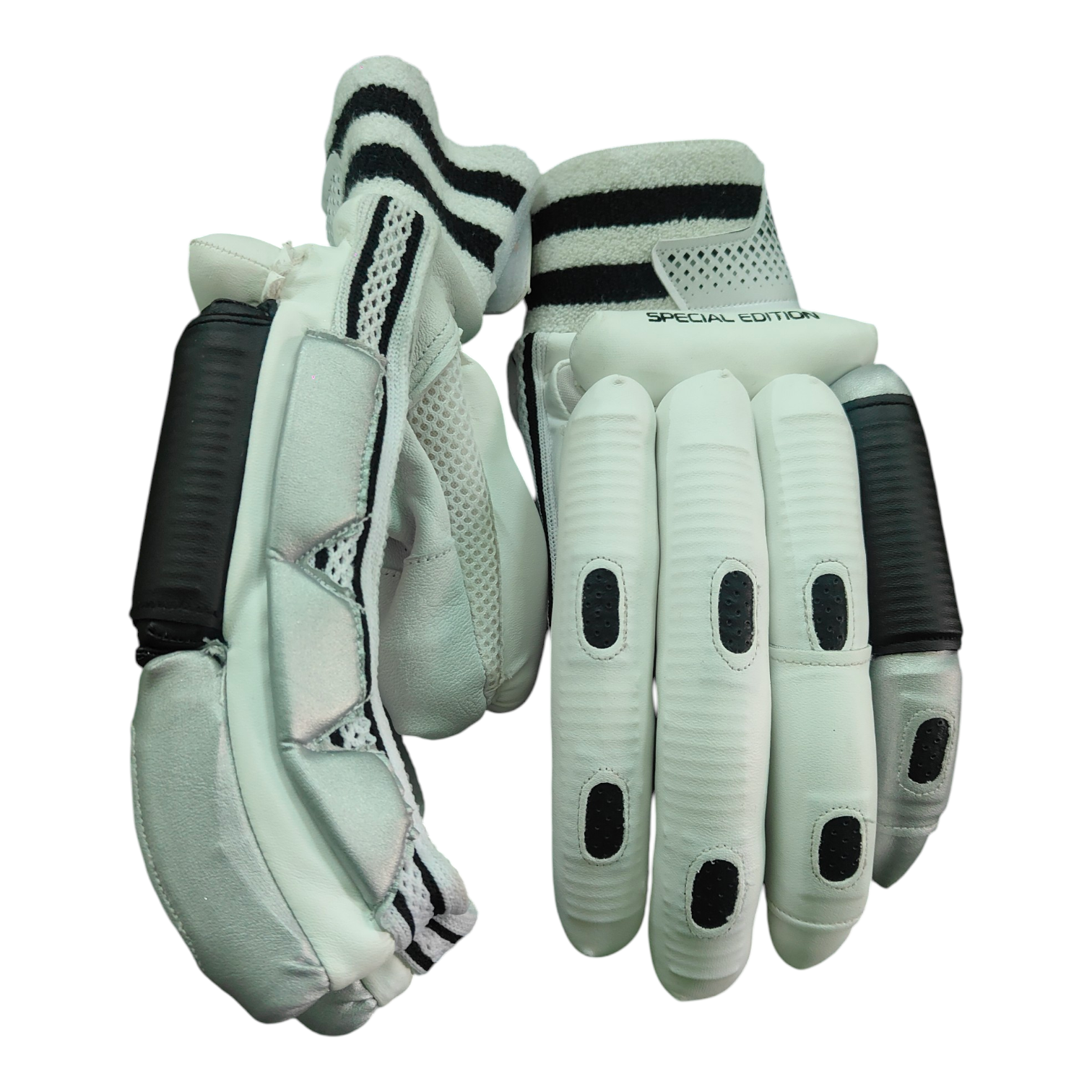 sl special edition cricket batting gloves black and silver sl special edition cricket batting gloves black and silver